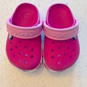 Disney Crocs-Mickey Mouse- Toddler Girl- Size 6c- Pink